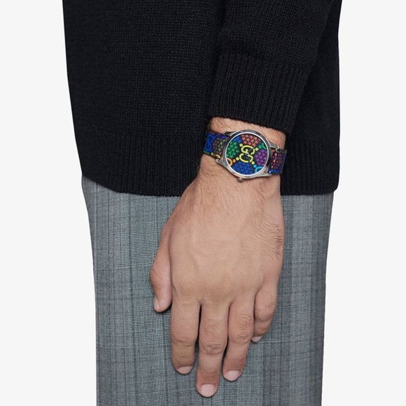 GUCCI Psychedelic G-Timeless Watch 38mm Unisex - Picture 2 of 14